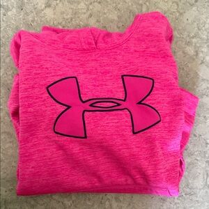 Under Armour Kids Pink Sweatshirt with Logo